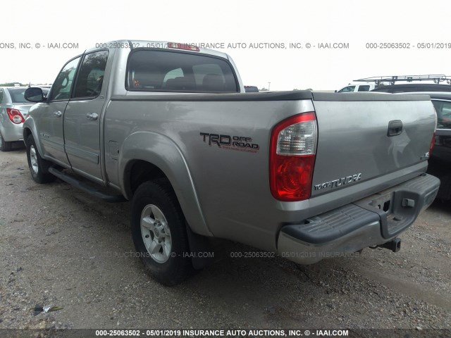 5TBET34136S512903 - 2006 TOYOTA TUNDRA DOUBLE CAB SR5 GRAY photo 3