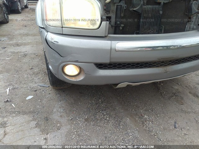 5TBET34136S512903 - 2006 TOYOTA TUNDRA DOUBLE CAB SR5 GRAY photo 6