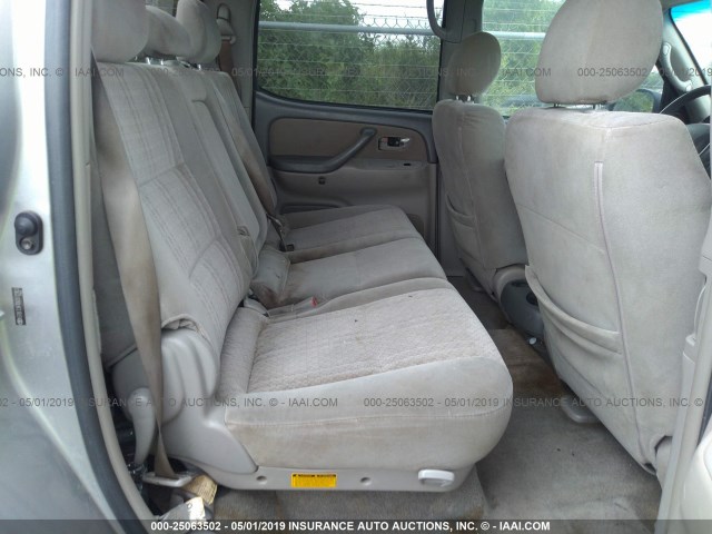 5TBET34136S512903 - 2006 TOYOTA TUNDRA DOUBLE CAB SR5 GRAY photo 8