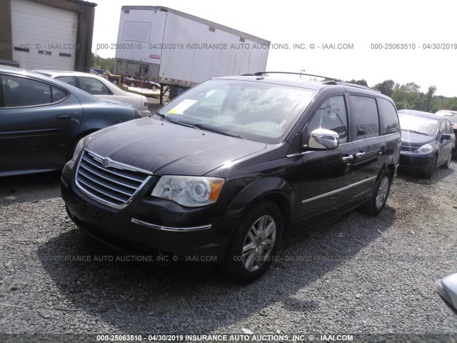 2A4RR6DX0AR239878 - 2010 CHRYSLER TOWN & COUNTRY LIMITED BLACK photo 2