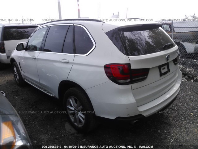 5UXKR0C55F0P12050 - 2015 BMW X5 XDRIVE35I WHITE photo 3