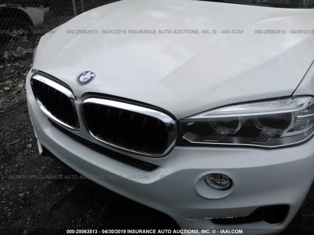5UXKR0C55F0P12050 - 2015 BMW X5 XDRIVE35I WHITE photo 6