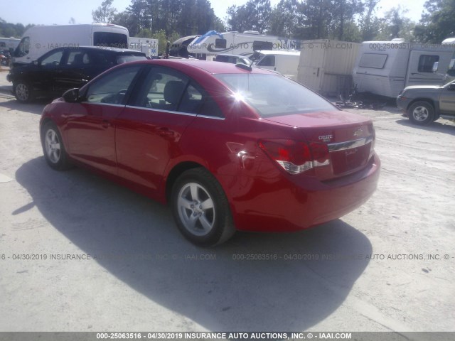 1G1PE5SB3G7221176 - 2016 CHEVROLET CRUZE LIMITED LT RED photo 3