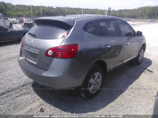 JN8AS5MT5BW189393 - 2011 NISSAN ROGUE GRAY photo 4