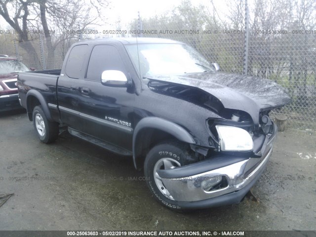 5TBBT44142S279066 - 2002 TOYOTA TUNDRA ACCESS CAB/ACCESS CAB SR5 BLACK photo 1