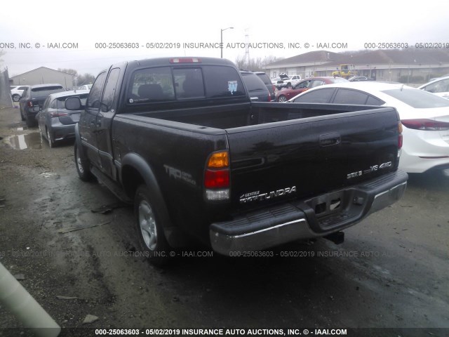 5TBBT44142S279066 - 2002 TOYOTA TUNDRA ACCESS CAB/ACCESS CAB SR5 BLACK photo 3