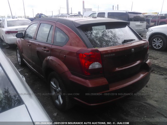 1B3CB4HAXAD592157 - 2010 DODGE CALIBER SXT ORANGE photo 3