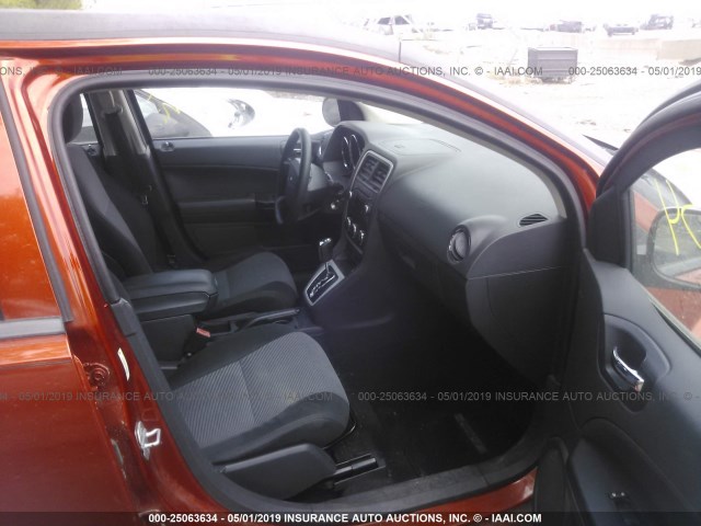 1B3CB4HAXAD592157 - 2010 DODGE CALIBER SXT ORANGE photo 5