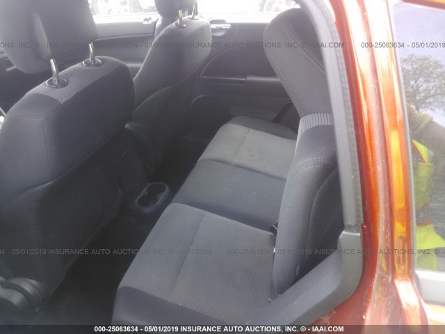 1B3CB4HAXAD592157 - 2010 DODGE CALIBER SXT ORANGE photo 8