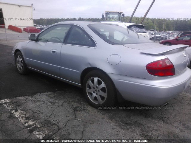 19UYA42481A009114 - 2001 ACURA 3.2CL SILVER photo 3