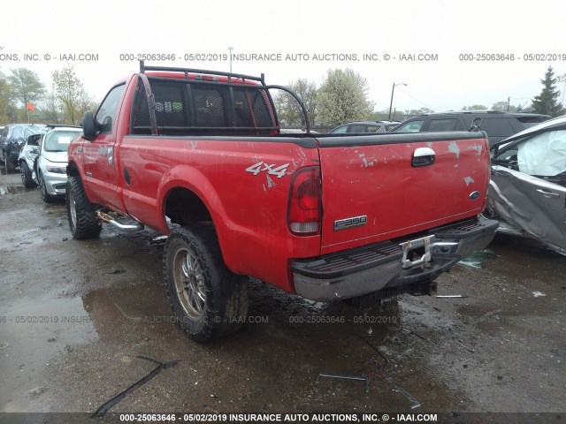 1FTWF31P96EB29341 - 2006 FORD F350 SRW SUPER DUTY RED photo 3