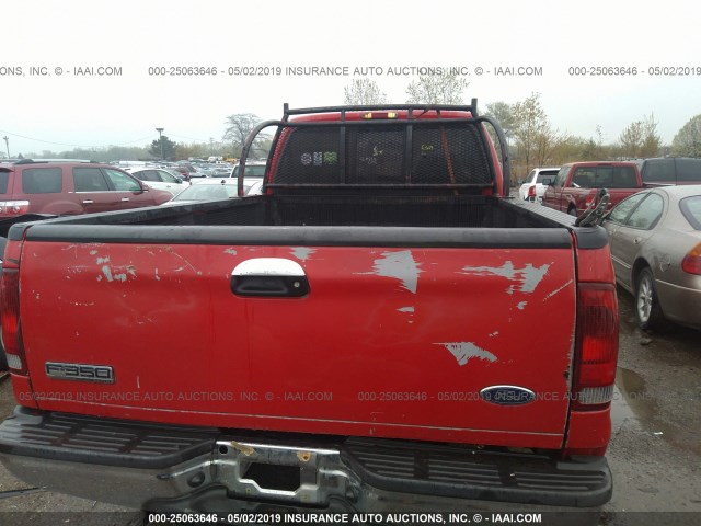 1FTWF31P96EB29341 - 2006 FORD F350 SRW SUPER DUTY RED photo 8