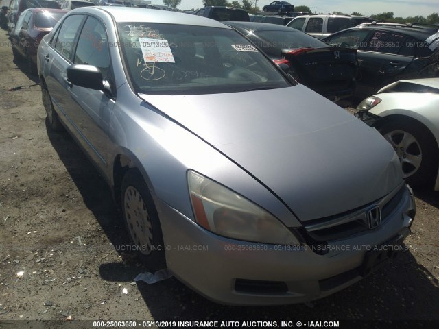 1HGCM56187A228512 - 2007 HONDA ACCORD VALUE SILVER photo 1