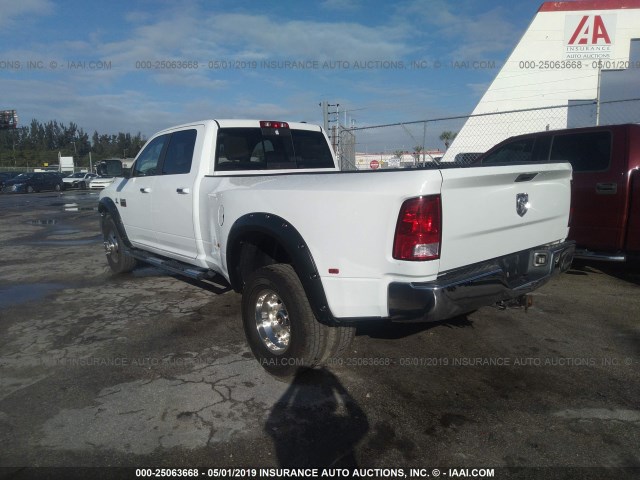 3C63DRHL8CG245494 - 2012 DODGE RAM 3500 WHITE photo 3