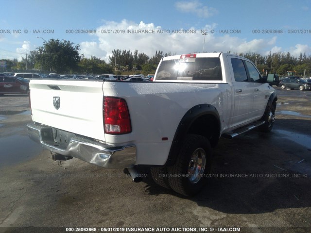 3C63DRHL8CG245494 - 2012 DODGE RAM 3500 WHITE photo 4