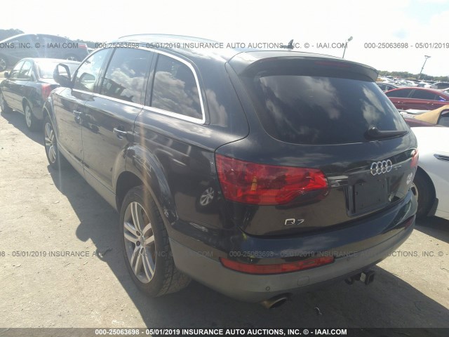 WA1BV74L57D039297 - 2007 AUDI Q7 4.2 QUATTRO PREMIUM GRAY photo 3