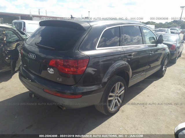 WA1BV74L57D039297 - 2007 AUDI Q7 4.2 QUATTRO PREMIUM GRAY photo 4