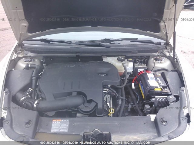 1G1ZC5E14BF376254 - 2011 CHEVROLET MALIBU 1LT 金色 照片 10