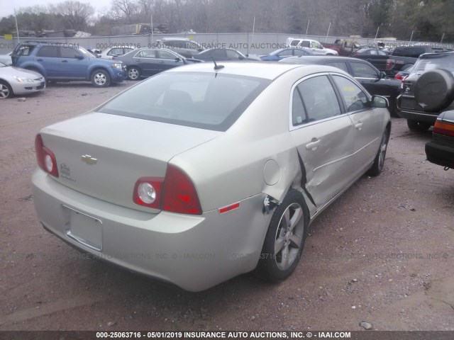 1G1ZC5E14BF376254 - 2011 CHEVROLET MALIBU 1LT 金色 照片 4