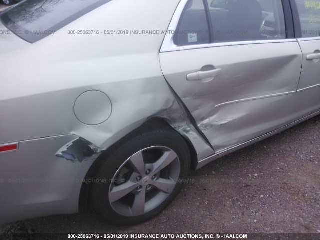 1G1ZC5E14BF376254 - 2011 CHEVROLET MALIBU 1LT 金色 照片 6