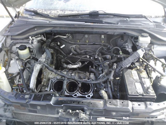 JN8AZ08T14W226709 - 2004 NISSAN MURANO SL/SE SILVER photo 10