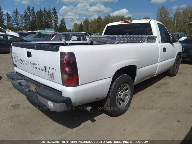 1GCEC14X55Z144639 - 2005 CHEVROLET SILVERADO C1500 WHITE photo 4