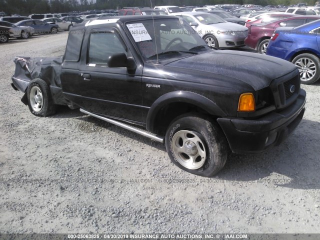 1FTYR14U04PB38890 - 2004 FORD RANGER BLACK photo 1