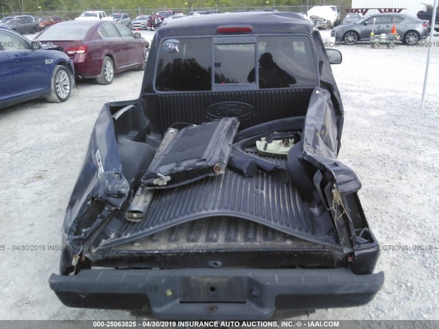 1FTYR14U04PB38890 - 2004 FORD RANGER BLACK photo 8