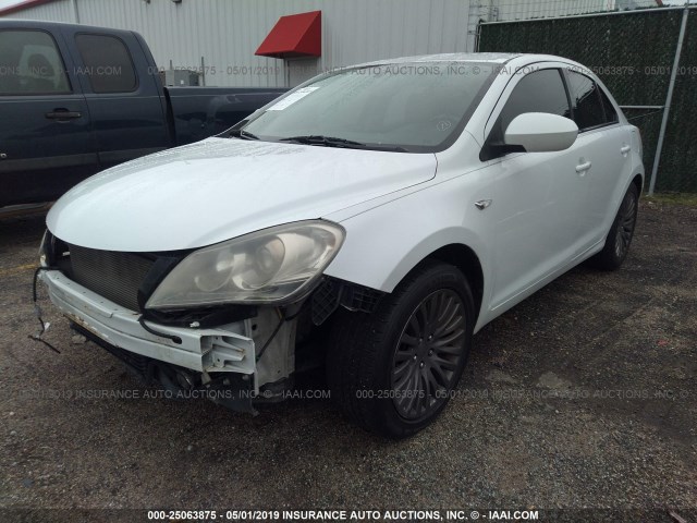 JS2RE9A39B6111321 - 2011 SUZUKI KIZASHI SE WHITE photo 2