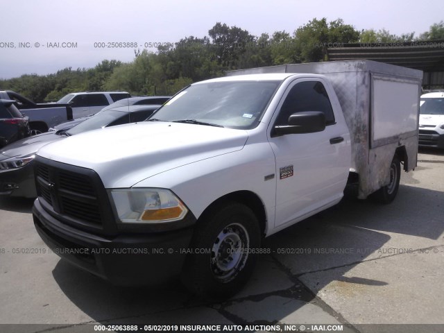 3D7LP2ET9AG164129 - 2010 DODGE RAM 2500 WHITE photo 2