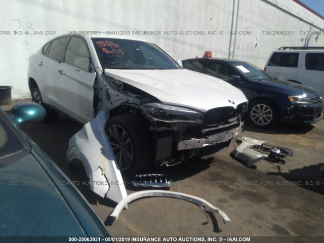 5UXKU6C55F0F94358 - 2015 BMW X6 XDRIVE50I WHITE photo 1