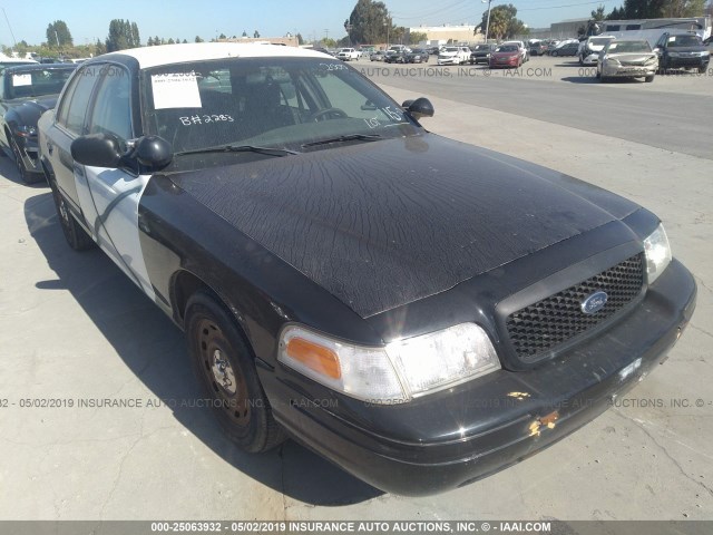 2FAHP71W95X172438 - 2005 FORD CROWN VICTORIA POLICE INTERCEPTOR BLACK photo 1