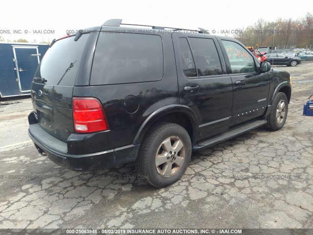 1FMZU75E05UA78184 - 2005 FORD EXPLORER LIMITED BLACK photo 4