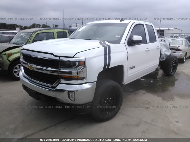 1GCRCREC0HZ295484 - 2017 CHEVROLET SILVERADO C1500 LT WHITE photo 2