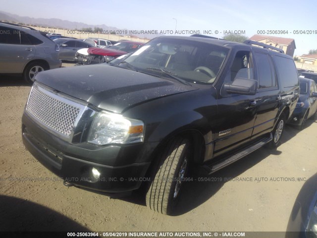 1FMFK16517LA43330 - 2007 FORD EXPEDITION EL XLT BLACK photo 2