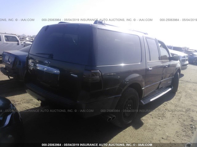 1FMFK16517LA43330 - 2007 FORD EXPEDITION EL XLT BLACK photo 4