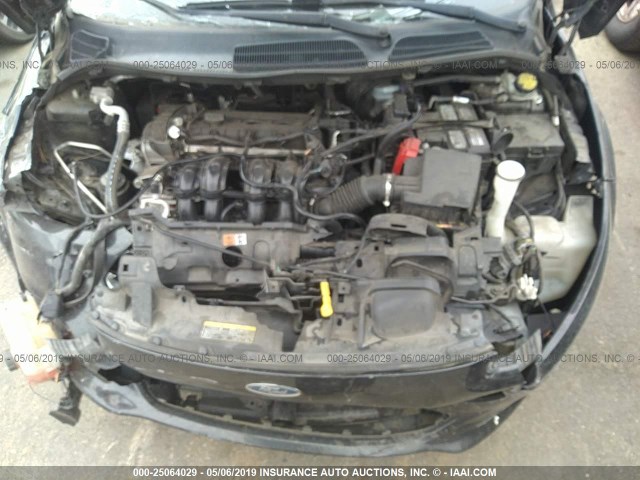 3FADP4EJ2EM103291 - 2014 FORD FIESTA SE BLACK photo 10