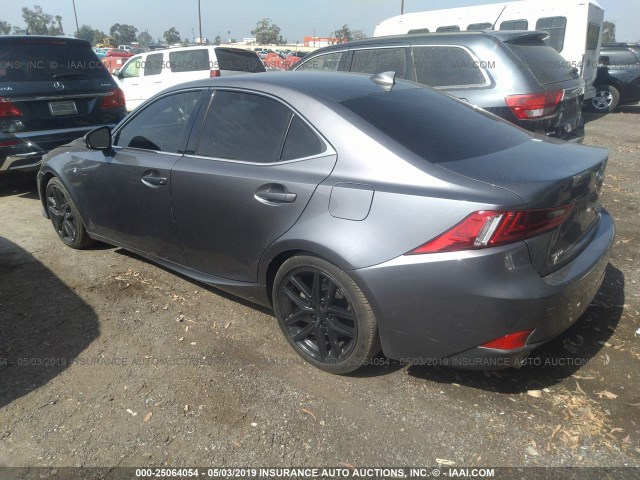 JTHBA1D28G5009144 - 2016 LEXUS IS 200T GRAY photo 3