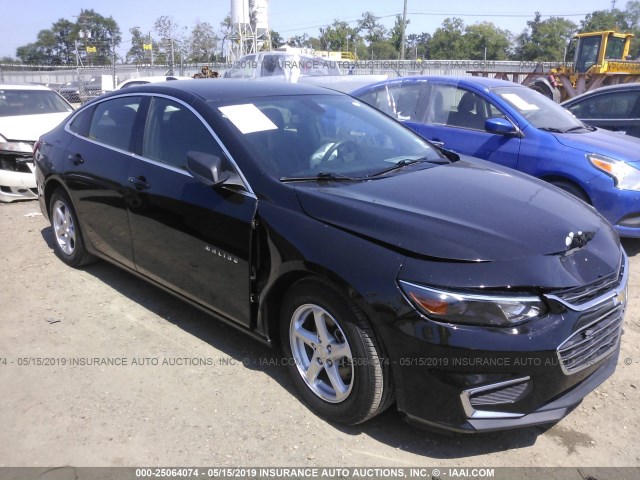 1G1ZC5ST8GF301473 - 2016 CHEVROLET MALIBU LS BLACK photo 1