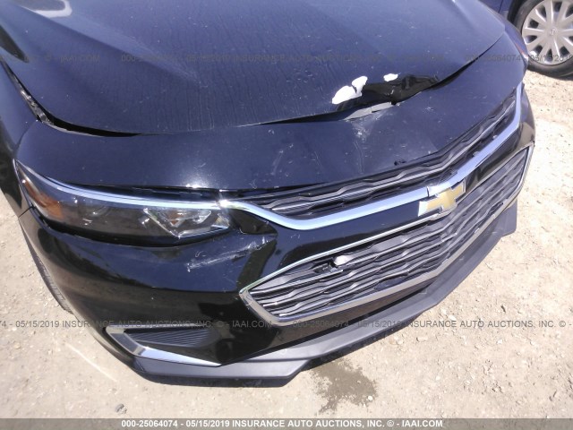 1G1ZC5ST8GF301473 - 2016 CHEVROLET MALIBU LS BLACK photo 6