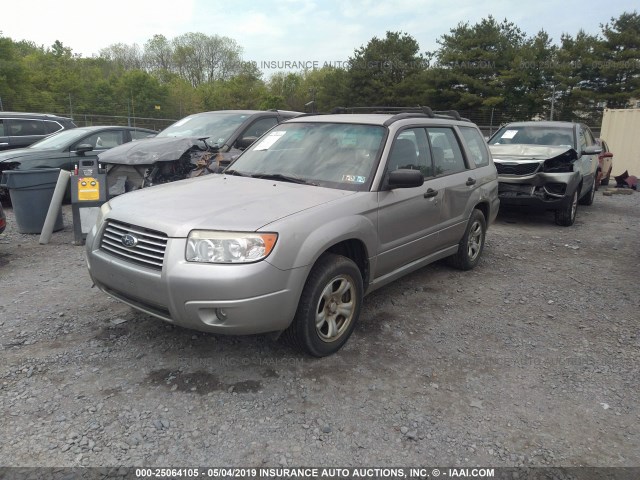 JF1SG63647H732267 - 2007 SUBARU FORESTER 2.5X/SPORTS 2.5X SILVER photo 2