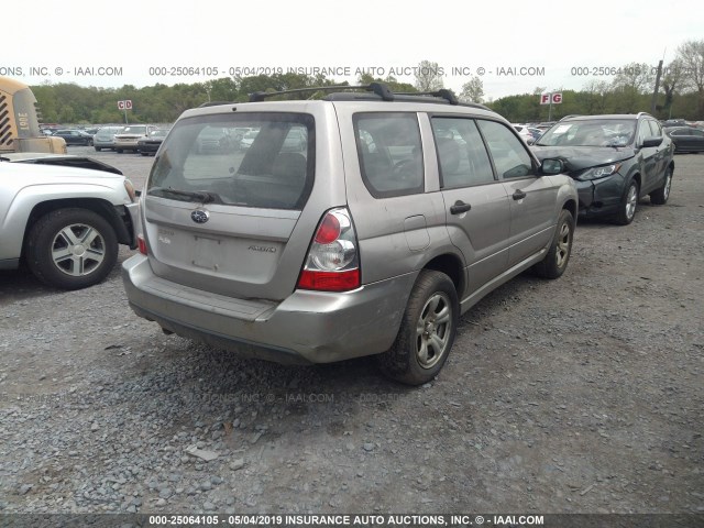 JF1SG63647H732267 - 2007 SUBARU FORESTER 2.5X/SPORTS 2.5X SILVER photo 4