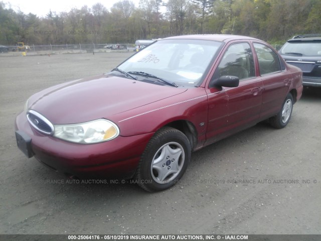 1FAFP6630YK140470 - 2000 FORD CONTOUR SE RED photo 2