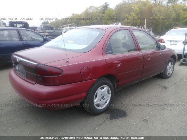 1FAFP6630YK140470 - 2000 FORD CONTOUR SE RED photo 4