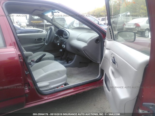 1FAFP6630YK140470 - 2000 FORD CONTOUR SE RED photo 5