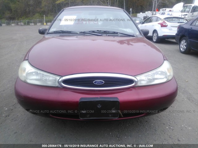 1FAFP6630YK140470 - 2000 FORD CONTOUR SE RED photo 6