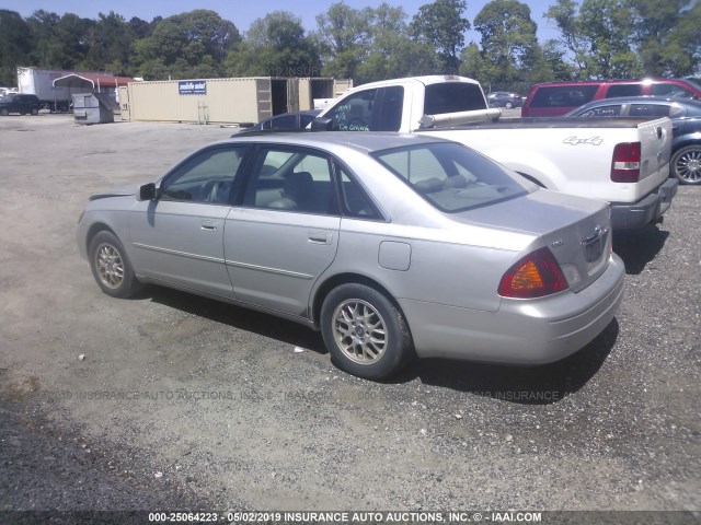 4T1BF28B11U135860 - 2001 TOYOTA AVALON XL/XLS SILVER photo 3