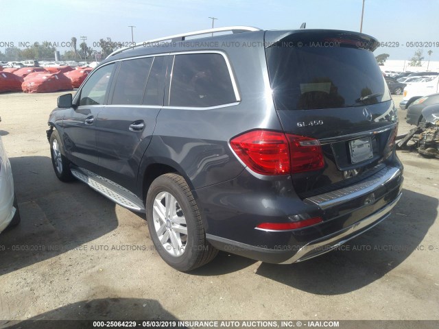 4JGDF7CE2EA354938 - 2014 MERCEDES-BENZ GL 450 4MATIC GRAY photo 3