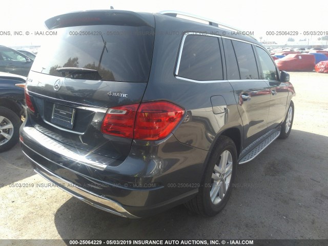 4JGDF7CE2EA354938 - 2014 MERCEDES-BENZ GL 450 4MATIC GRAY photo 4