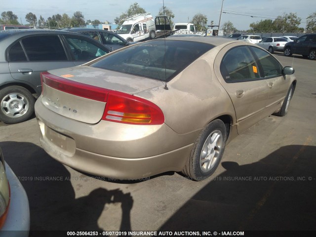 2B3HD46R41H503470 - 2001 DODGE INTREPID SE GOLD photo 4